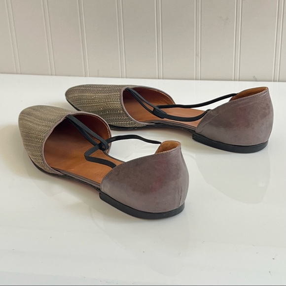 Giorgio Armani pointed toe flats T-strap Mary Jane IT 37 1/2 US 7 made in Italy - Picture 9 of 16